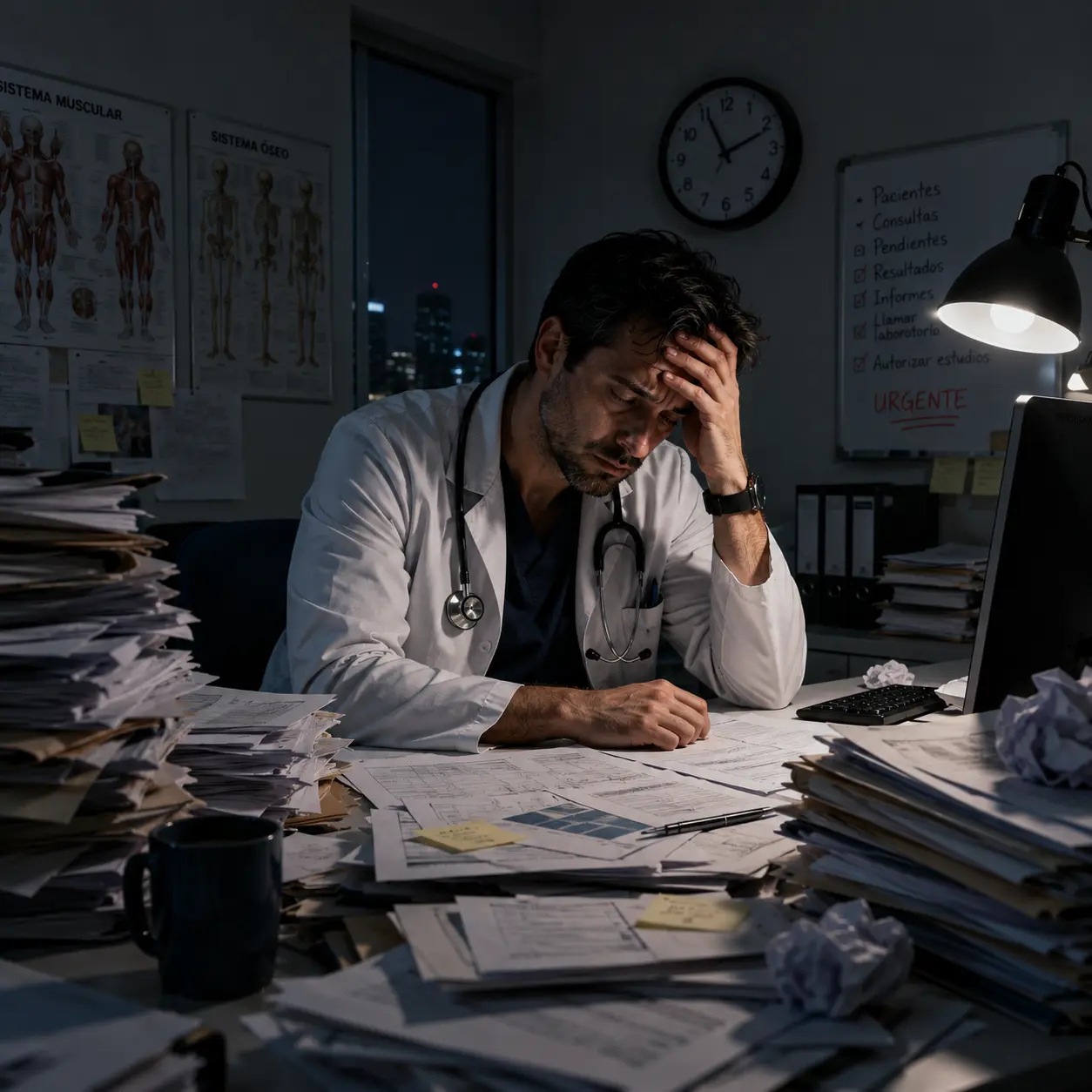 Contraste: Burnout vs Eficiencia